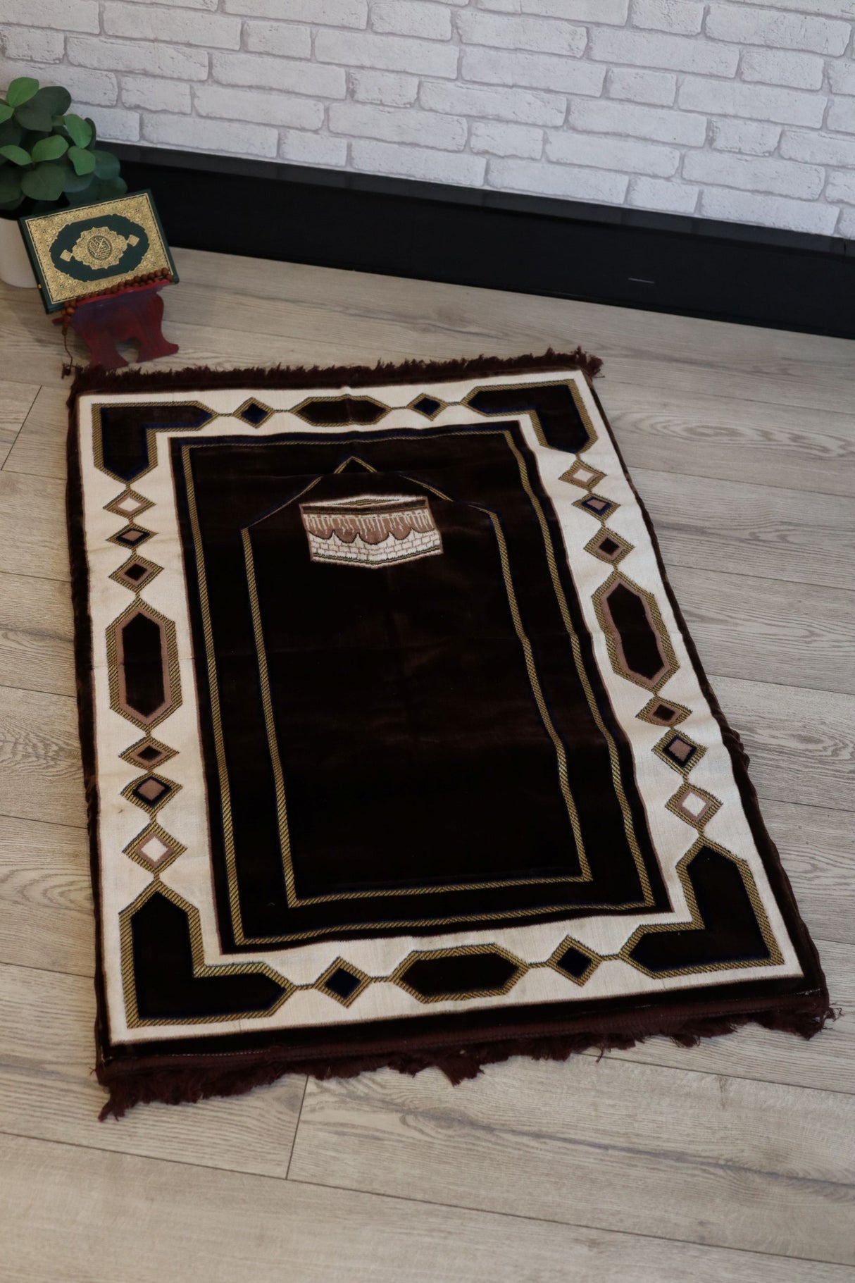 Cushion Prayer Mat - 110X75cm (Kaba Print)