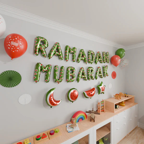 My Salah Mat - Ramadan Mubarak Deco Foil Letters