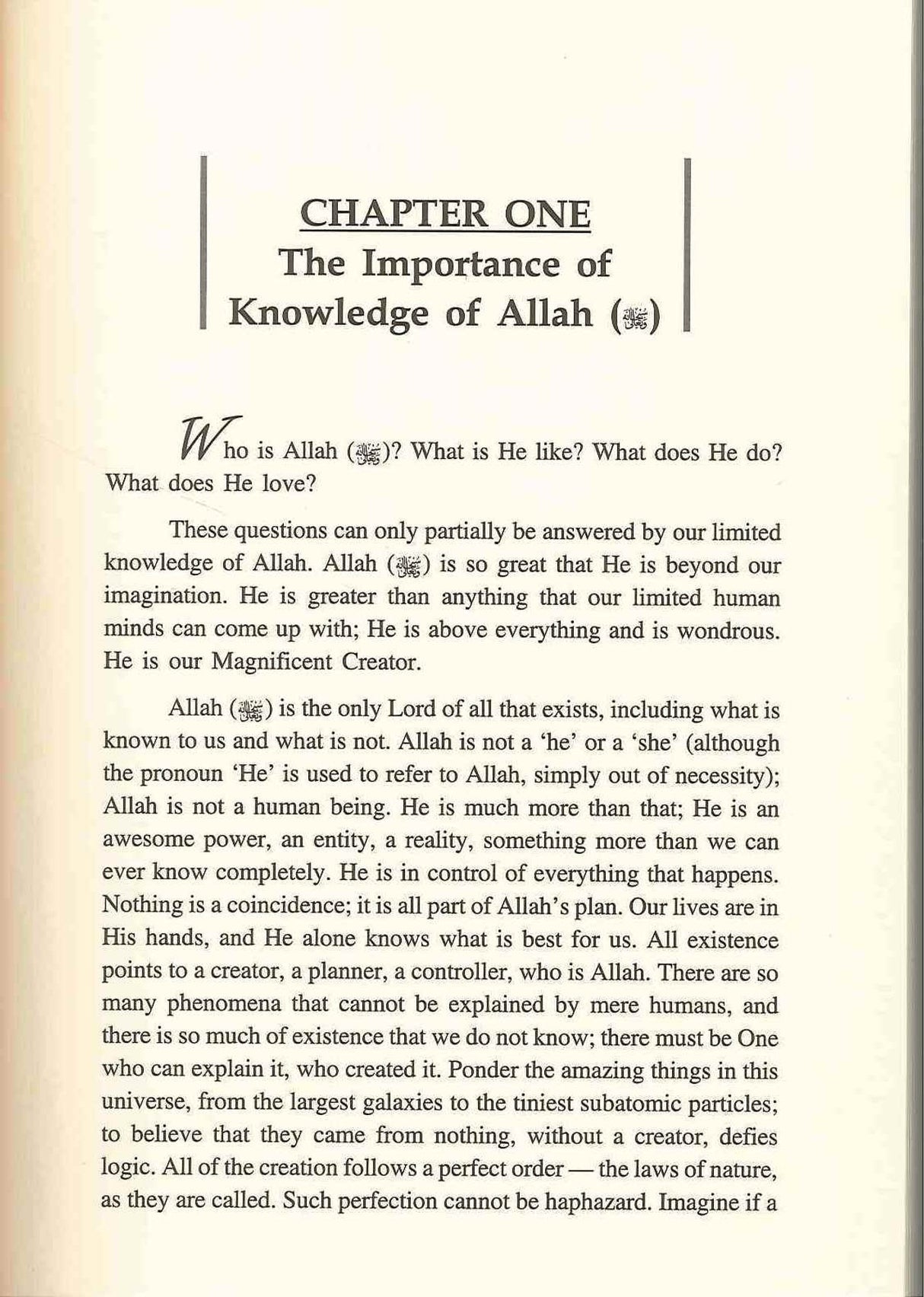 Who Is Allah? His Names And Attributes And Their Significance To The Individual