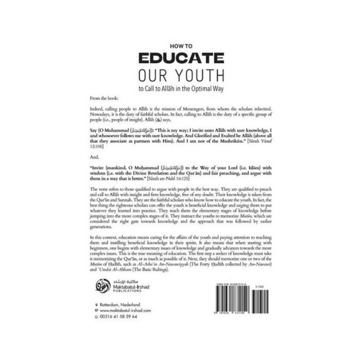 How to Educate Our youth