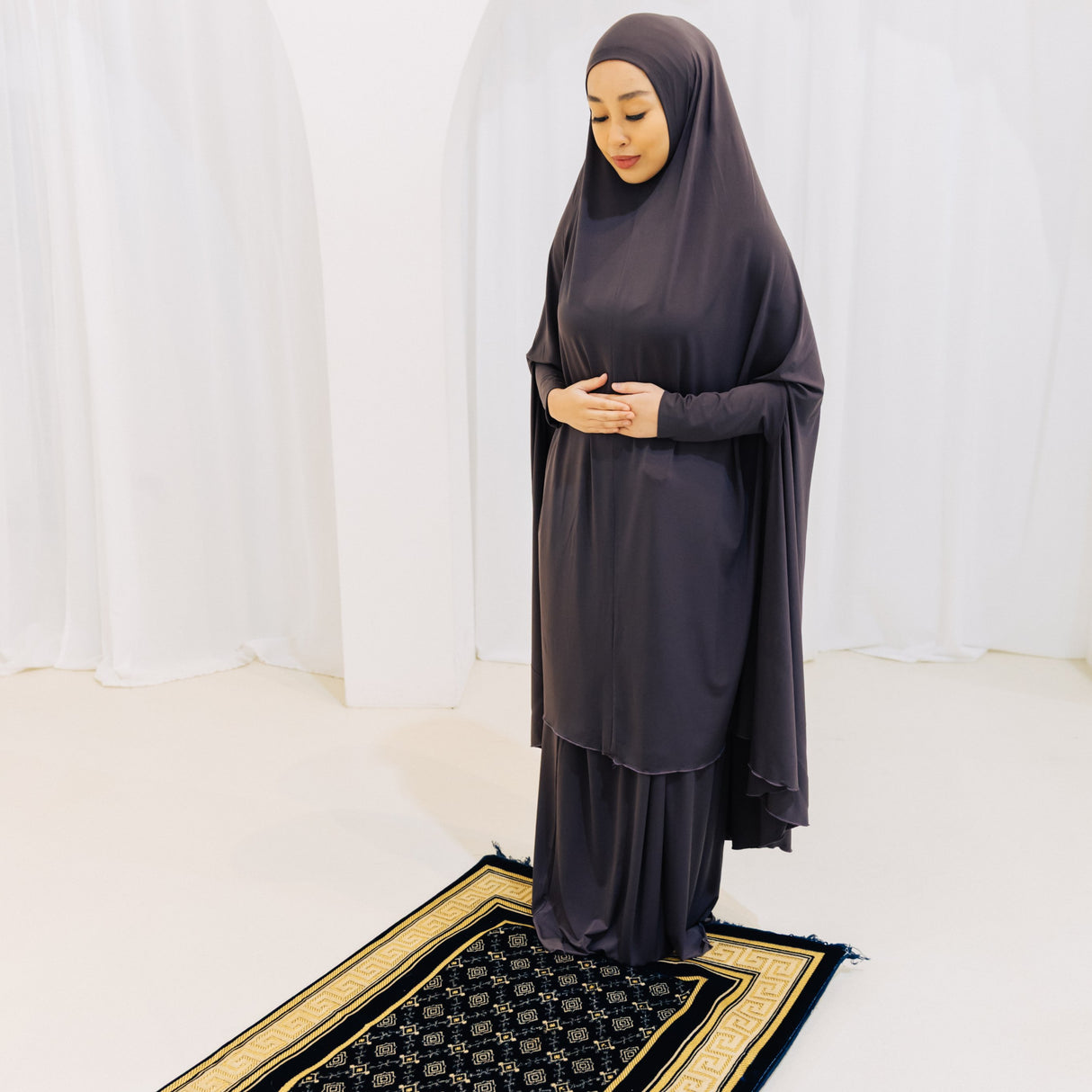Premium XL Jilbab Sleeved TAUPE
