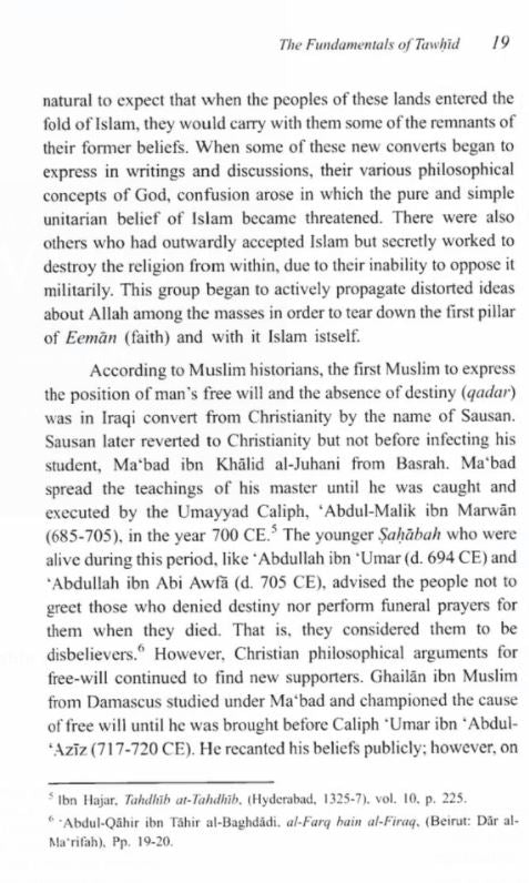 The Fundamentals Of Tawheed