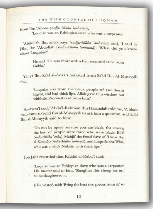 The Wise Counsel of Luqman