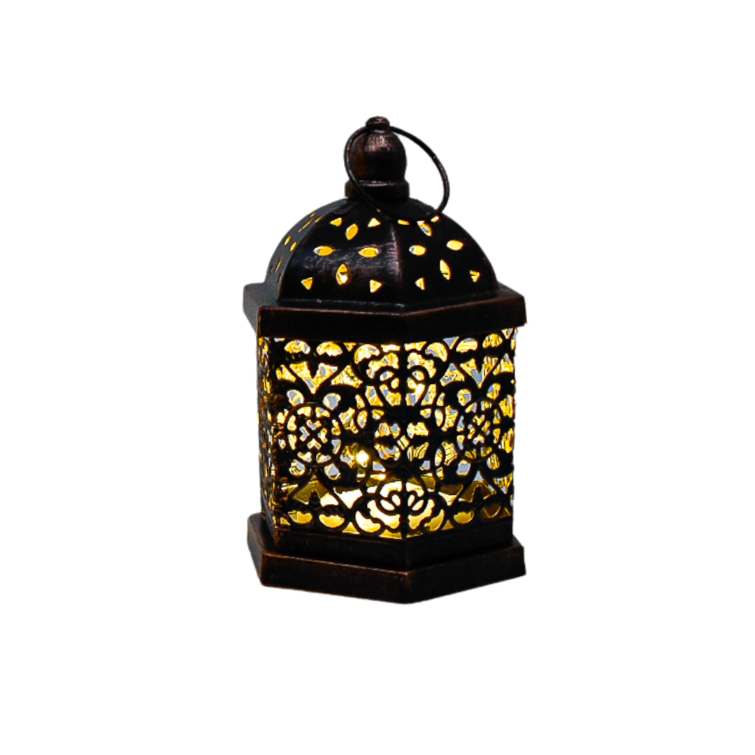 Brass Effect Metal Lanterns
