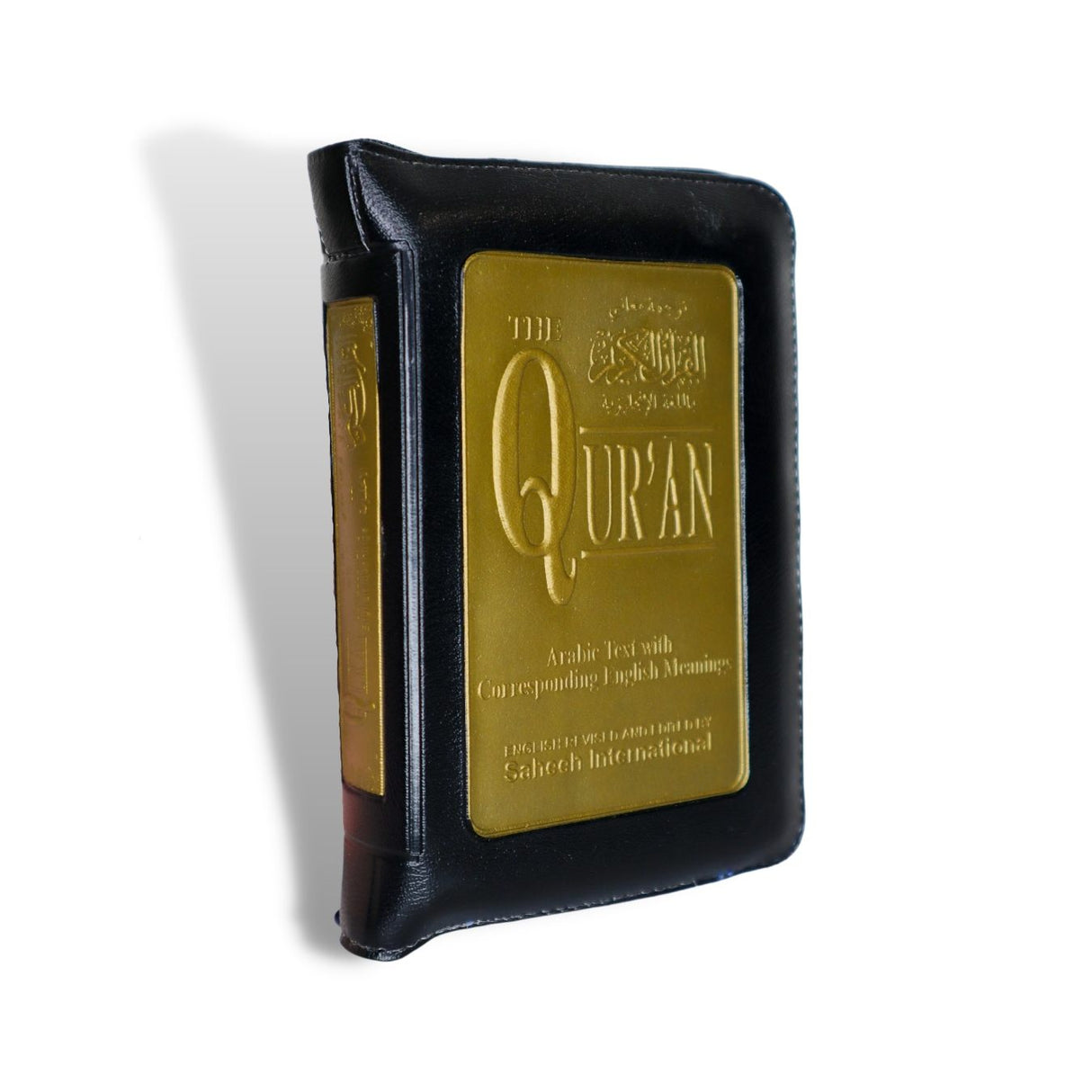 The Quran Arabic & English Meanings ( Pocket Size Zip 14cmx9cm) Saheeh Int'l