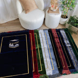 Premium Prayer Mat with Kaaba Motif (70 X 110cm)