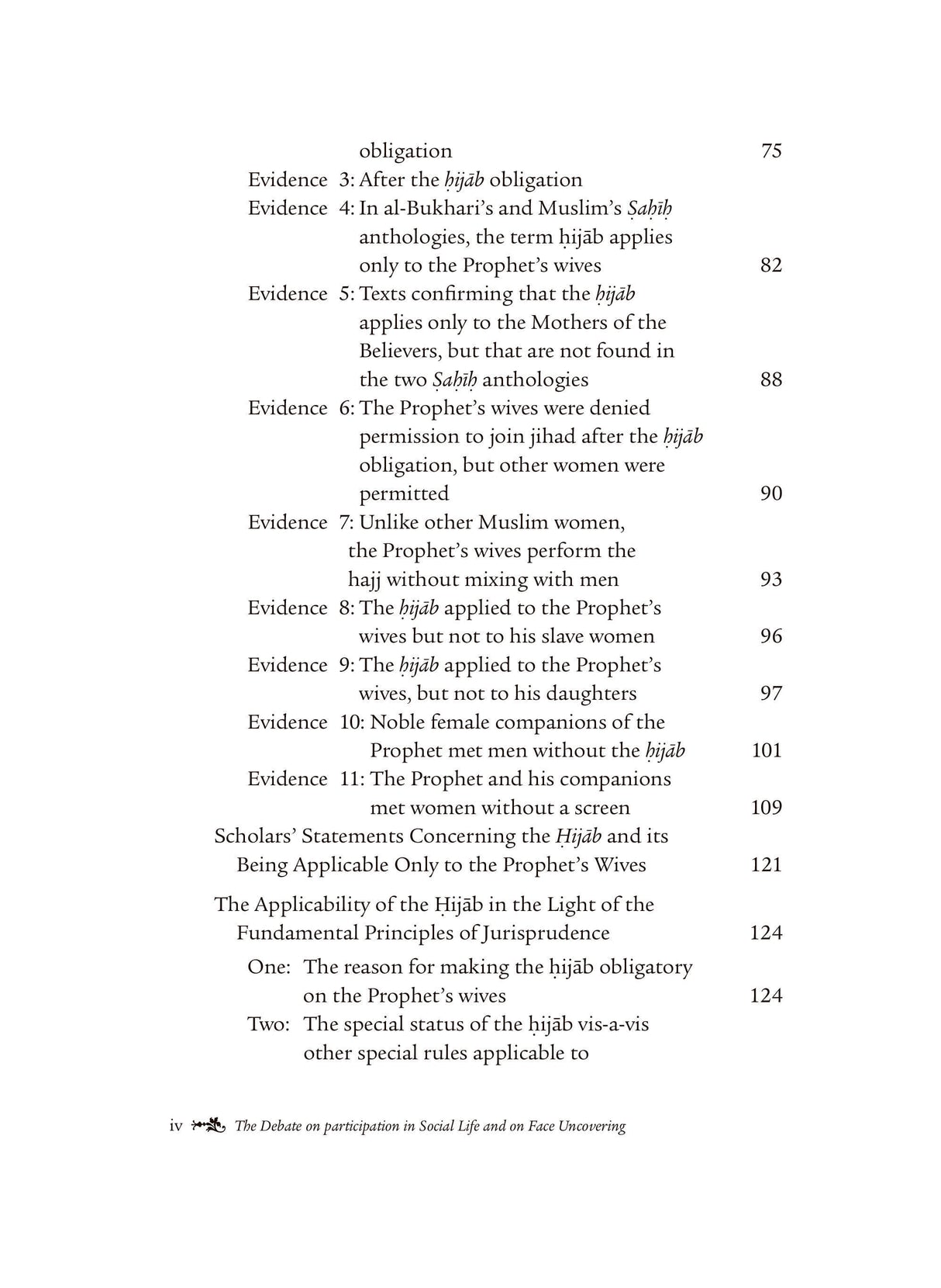 The Debate on Participation in Social Life and on Face Uncovering (Vol. 5)