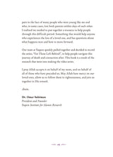 For Those Left Behind by OMAR SULEIMAN