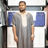 IKAF Moroccan Embroidered Half-Sleeved