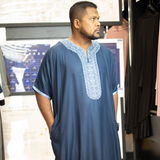 IKAF Moroccan Embroidered Half-Sleeved
