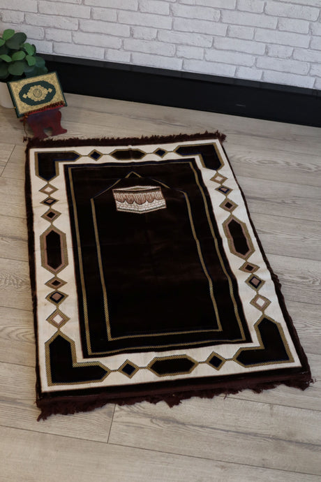 Cushion Prayer Mat - 110X75cm (Kaba Print)