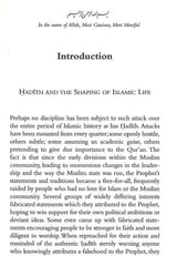 Hadith Status and Role - An Introduction To The Prophet's Tradition