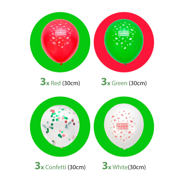 My Salah Mat - Ramadan Mubarak Deco Ballon Set (12)