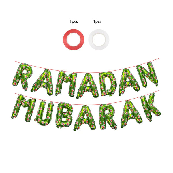 My Salah Mat - Ramadan Mubarak Deco Foil Letters