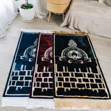 Prayer Mat with Kaaba black stone Motif (70 X 115cm)