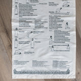 Instructional English Prayer Mat with Bag