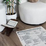 Instructional English Prayer Mat with Bag