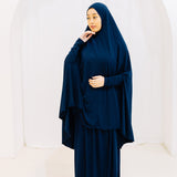 Premium Jilbab Sleeved Navy