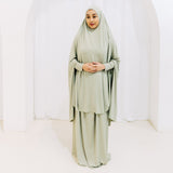 Premium Jilbab Sleeved LAUREL GREEN