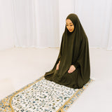 Premium Jilbab Sleeved OLIVE