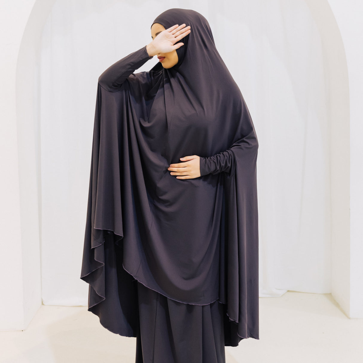 Premium XL Jilbab Sleeved TAUPE