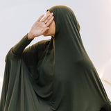 Premium XL Jilbab Sleeved OLIVE