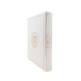Noble Quran Text, Transliteration and Translation Leather Cover - White