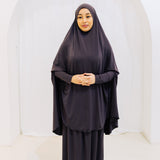 Premium Jilbab Sleeved Taupe