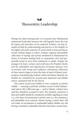 The Leadership of Muhammad