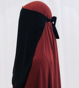 Tie Up Double Layer Full Long Niqab
