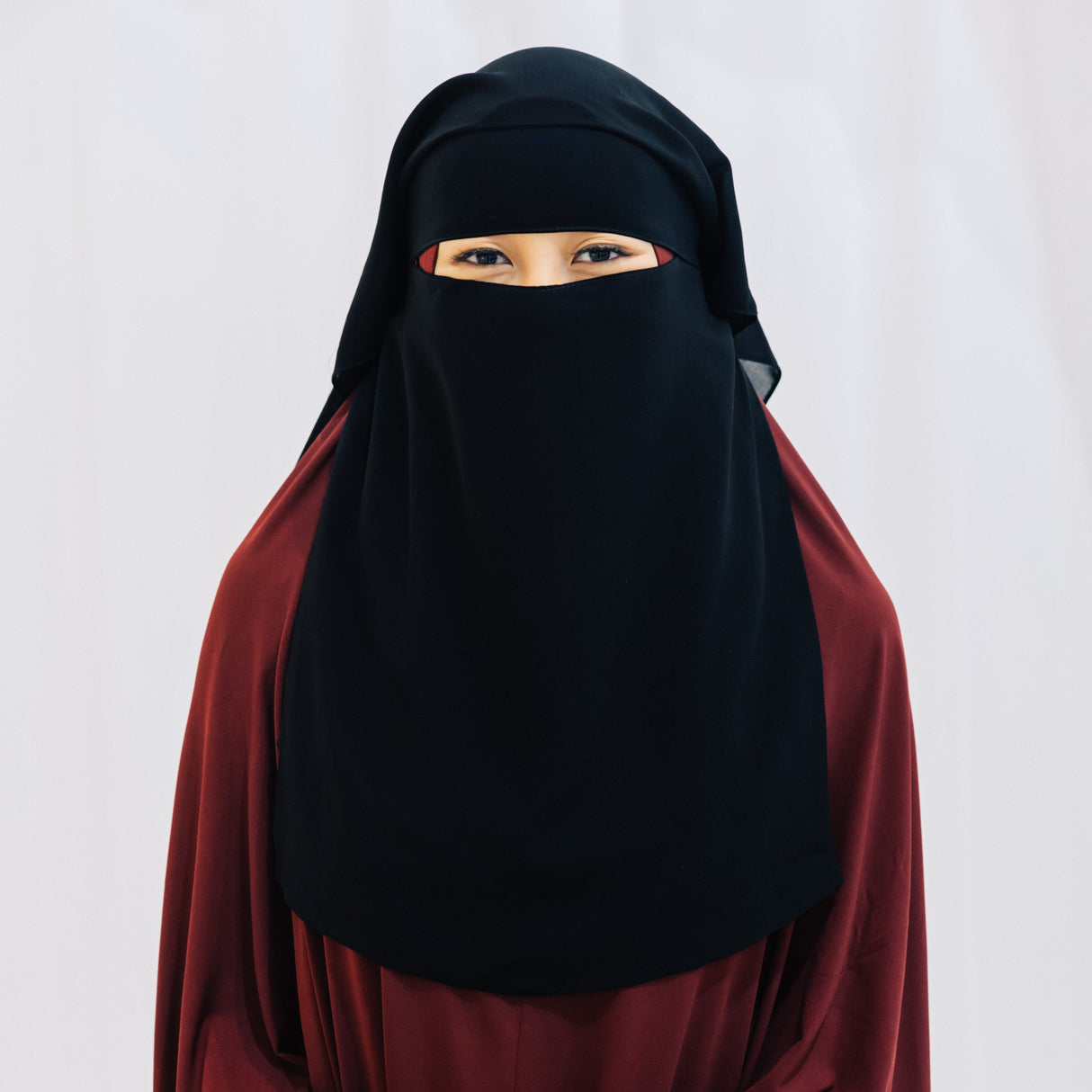 Tie Up Double Layer Full Long Niqab
