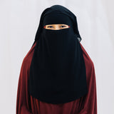 Tie Up Double Layer Full Long Niqab