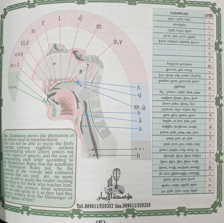 Quran with Translation and transliteration 17X17.5cm
