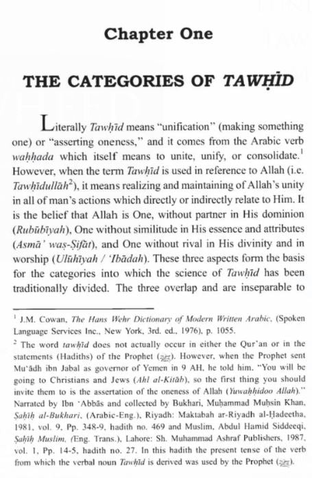 The Fundamentals Of Tawheed