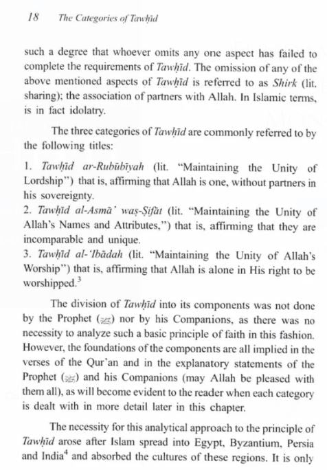 The Fundamentals Of Tawheed
