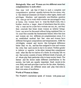 The Rights and Duties of Women In Islam