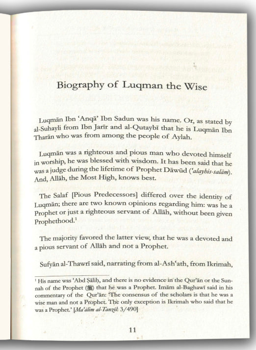 The Wise Counsel of Luqman