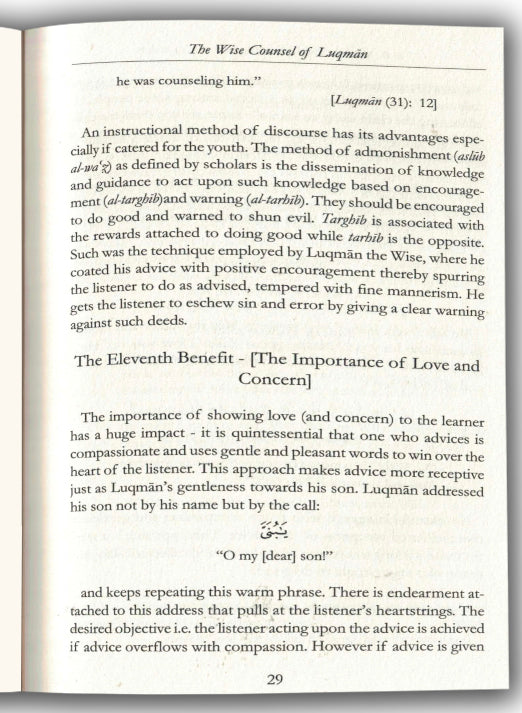 The Wise Counsel of Luqman