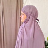 Elegant Prayer Clothes for Women with Lace - Purple