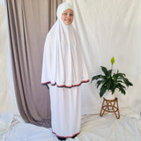 Girls 2 Piece Prayer Outfit Plain - White