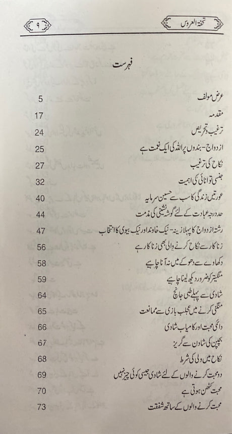 Urdu Tuhfatul Urus