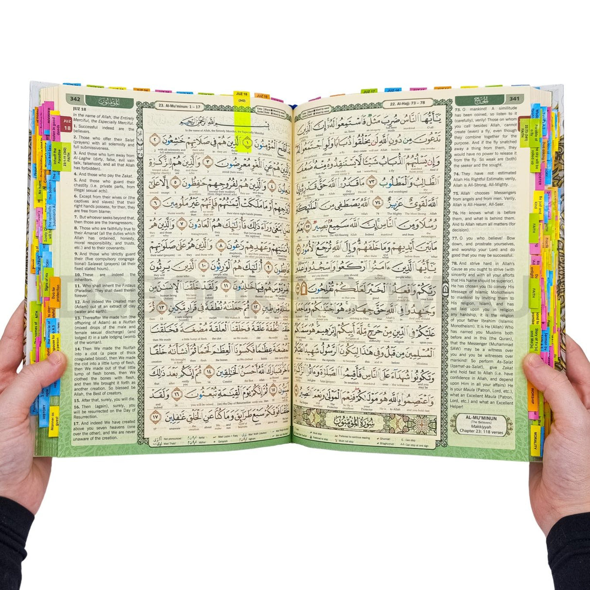 Maqdis with subjects tags - Word for Word Quran - Medium