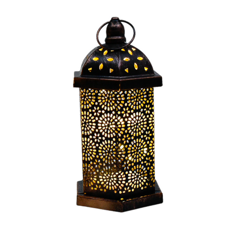 Brass Effect Metal Lanterns