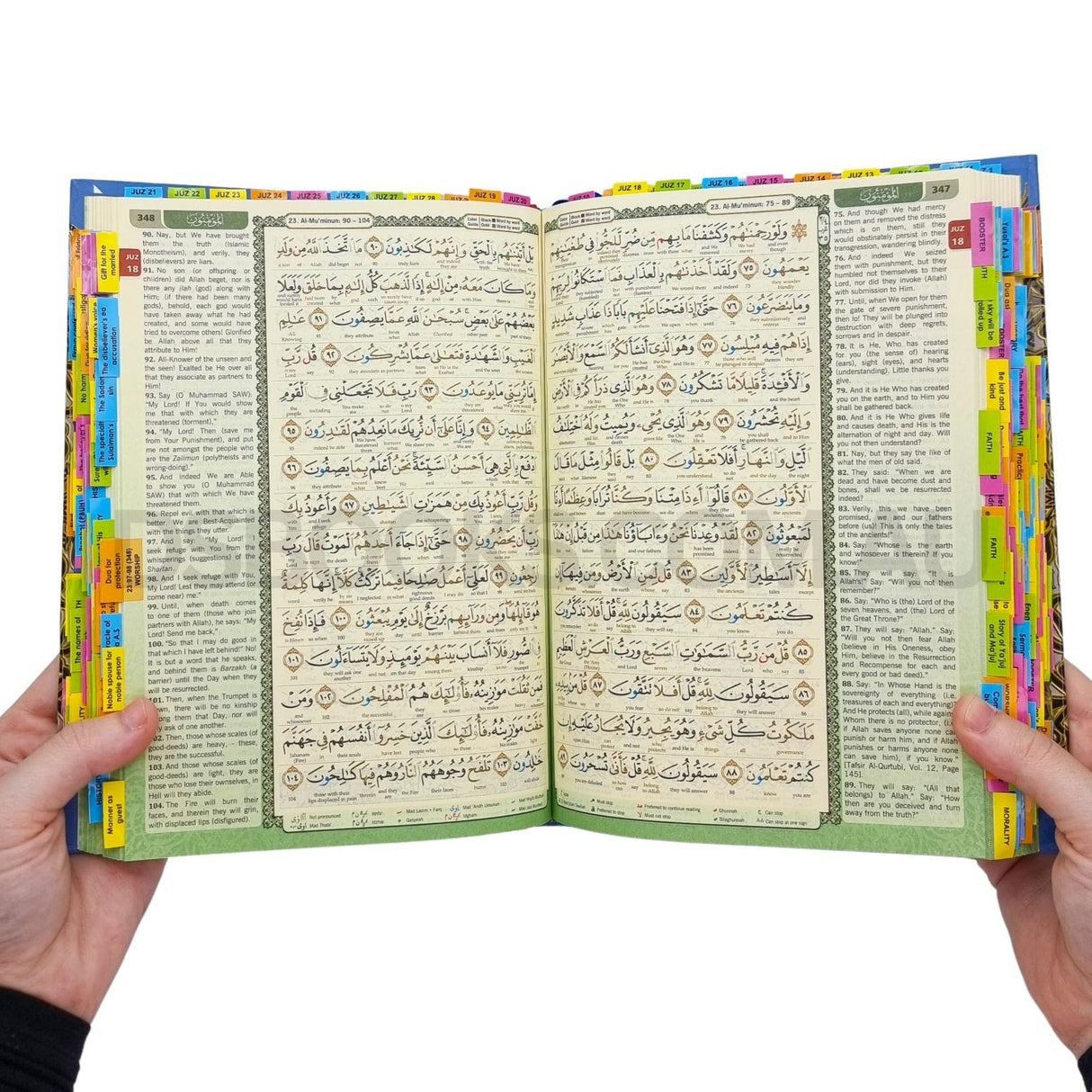 Maqdis with subjects tags - Word for Word Quran - Small