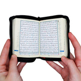 TAJWEED QURAN IN LEATHER ZIPPED CASE (8X12cm)